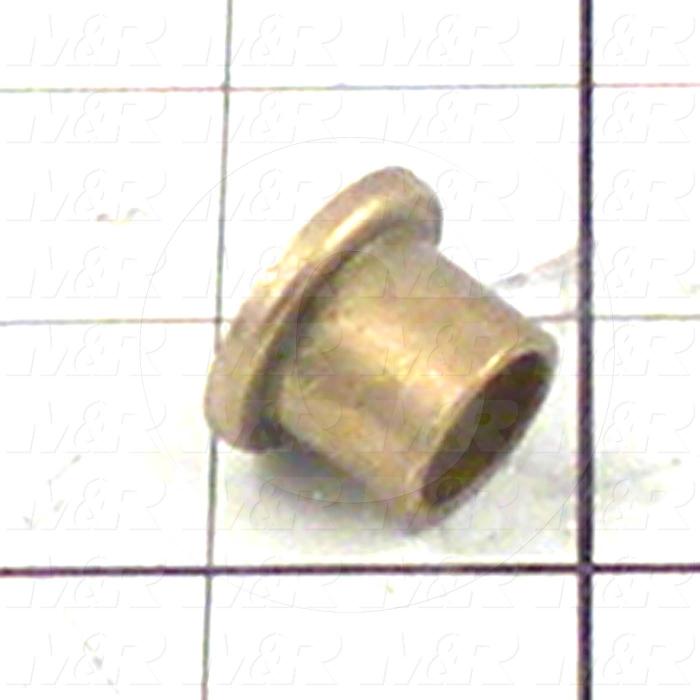 Friction Bearings, Flanged Type, Bronze Oil-Impregnated Material, 0.50 in. Inside Diameter, 0.625" Outside Diameter, 0.875" Flange Diameter, 0.125" Flange Thickness, 0.625" Overall Length