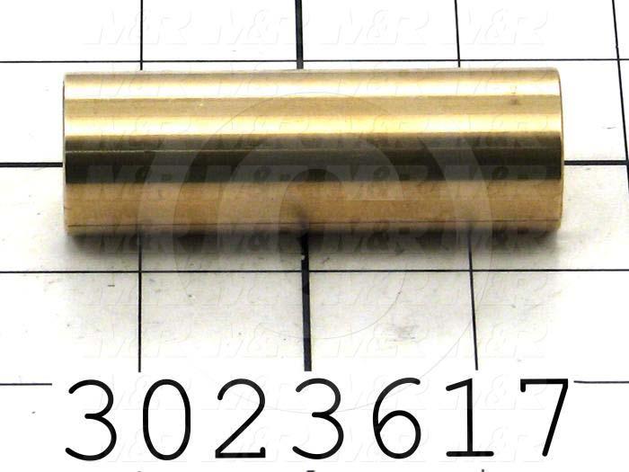 Friction Bearings, Plain Cylindrical Type, Bronze 660 Cast Material, 0.625 in. Inside Diameter, 1.00" Outside Diameter, 3.00 in. Overall Length