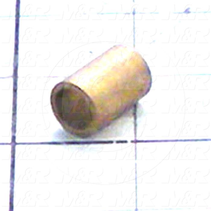 Friction Bearings, Plain Cylindrical Type, Bronze Material, 0.38 in. Inside Diameter, 0.500" Outside Diameter, 0.750" Overall Length