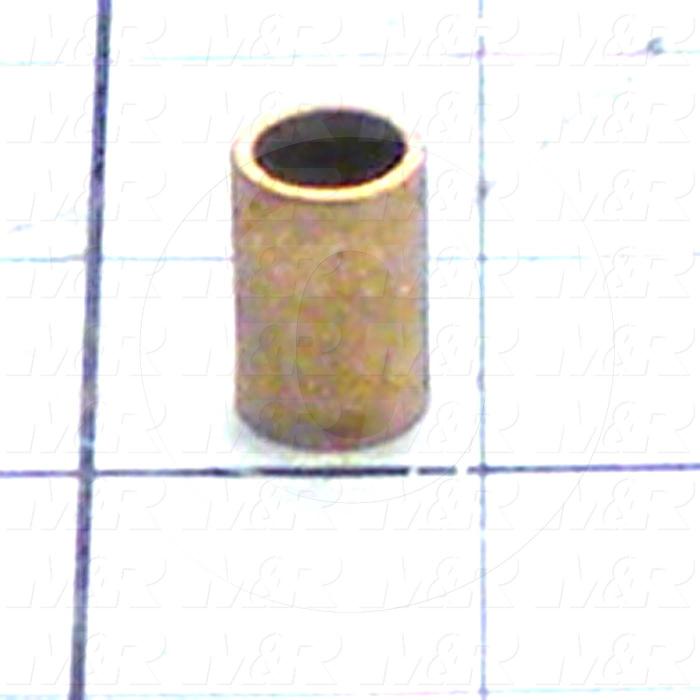 Friction Bearings, Plain Cylindrical Type, Bronze Material, 0.38 in. Inside Diameter, 0.500" Outside Diameter, 0.750" Overall Length
