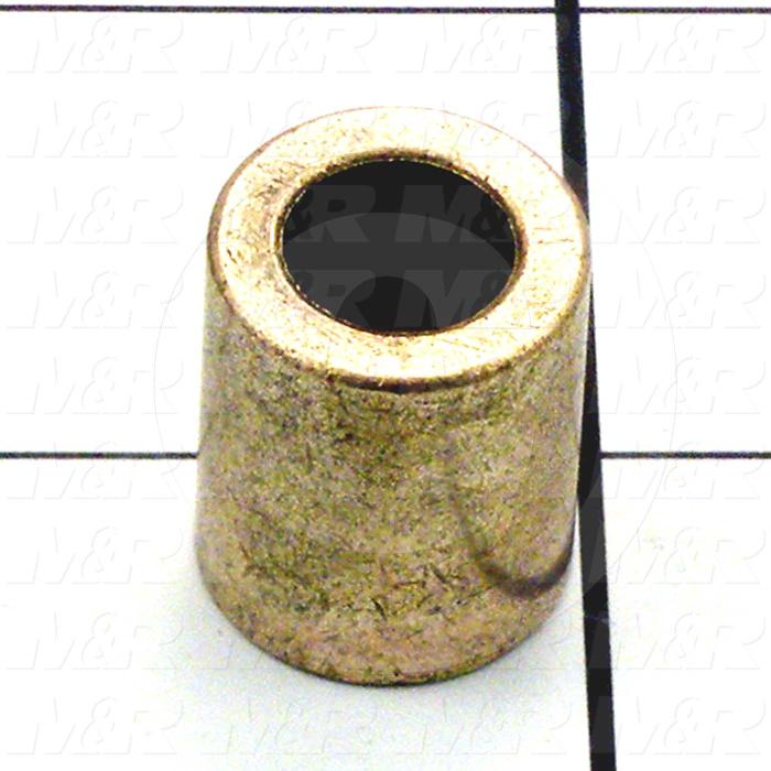 Friction Bearings, Plain Cylindrical Type, Bronze Material, 0.38 in. Inside Diameter, 0.625" Outside Diameter, 0.750" Overall Length