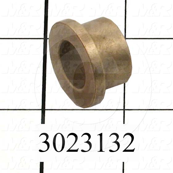 Friction Bearings, Plain Cylindrical Type, Bronze Material, 0.625 in. Inside Diameter, 0.875" Outside Diameter, 0.625" Overall Length
