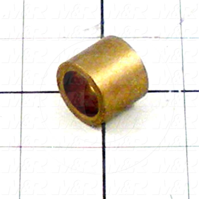 Friction Bearings, Plain Cylindrical Type, Bronze Material, 0.625 in. Inside Diameter, 0.875" Outside Diameter, 0.750" Overall Length