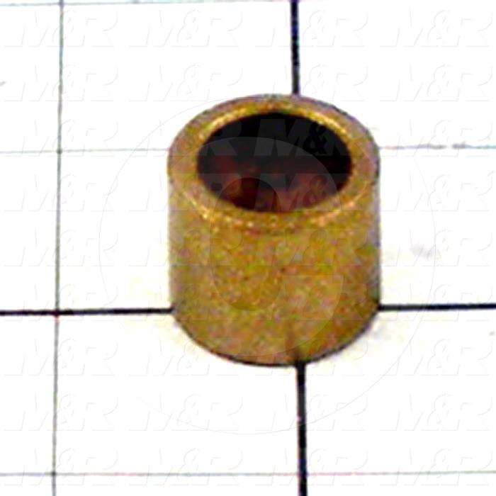 Friction Bearings, Plain Cylindrical Type, Bronze Material, 0.625 in. Inside Diameter, 0.875" Outside Diameter, 0.750" Overall Length