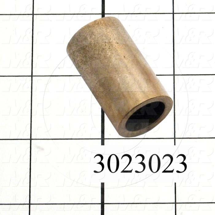 Friction Bearings, Plain Cylindrical Type, Bronze Material, 0.625 in. Inside Diameter, 0.875" Outside Diameter, 1.50 in. Overall Length