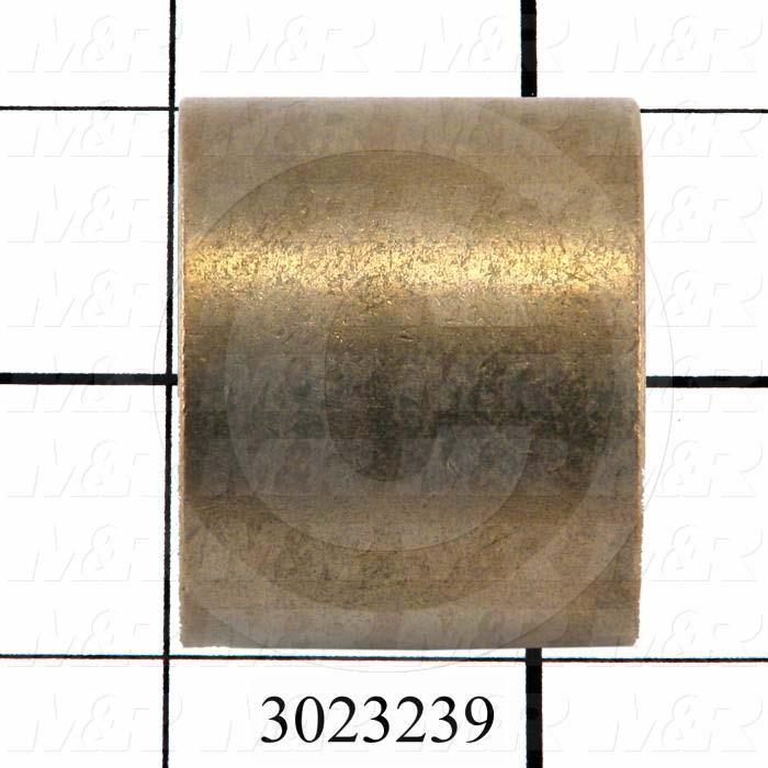 Friction Bearings, Plain Cylindrical Type, Bronze Material, 1.25 in. Inside Diameter, 1.50 in. Outside Diameter, 1.25 in. Overall Length