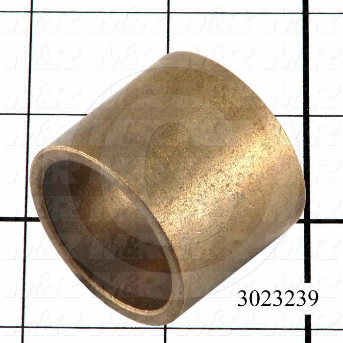 Friction Bearings, Plain Cylindrical Type, Bronze Material, 1.25 in. Inside Diameter, 1.50 in. Outside Diameter, 1.25 in. Overall Length