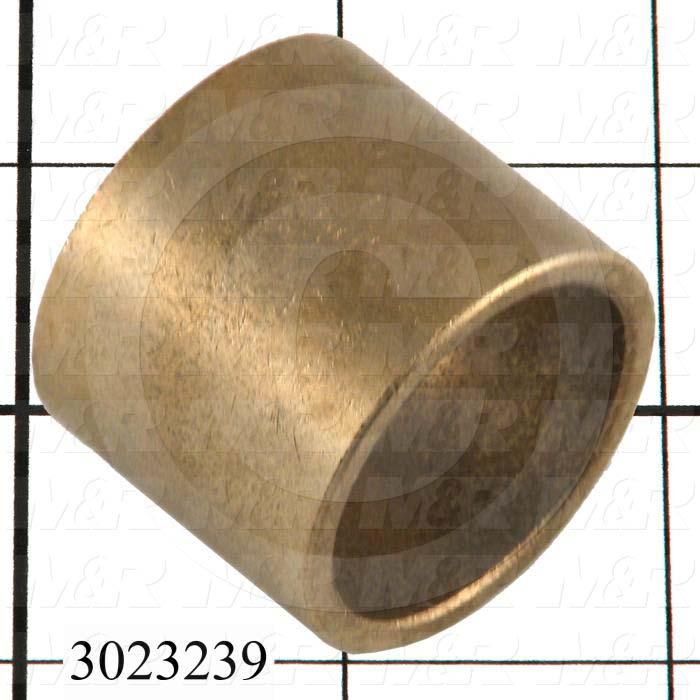 Friction Bearings, Plain Cylindrical Type, Bronze Material, 1.25 in. Inside Diameter, 1.50 in. Outside Diameter, 1.25 in. Overall Length