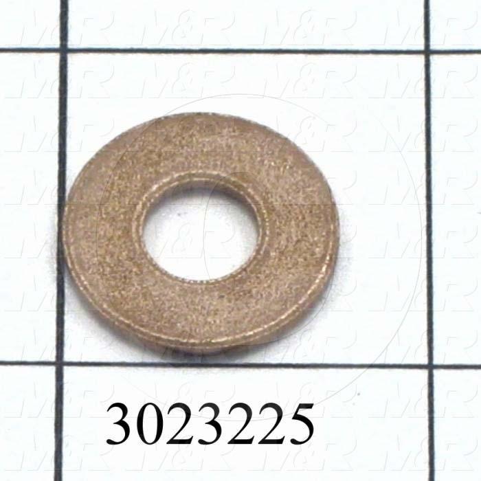 Friction Bearings, Trust Type, Bronze Material, 0.313" Inside Diameter, 0.75 in. Outside Diameter, 0.062" Thickness