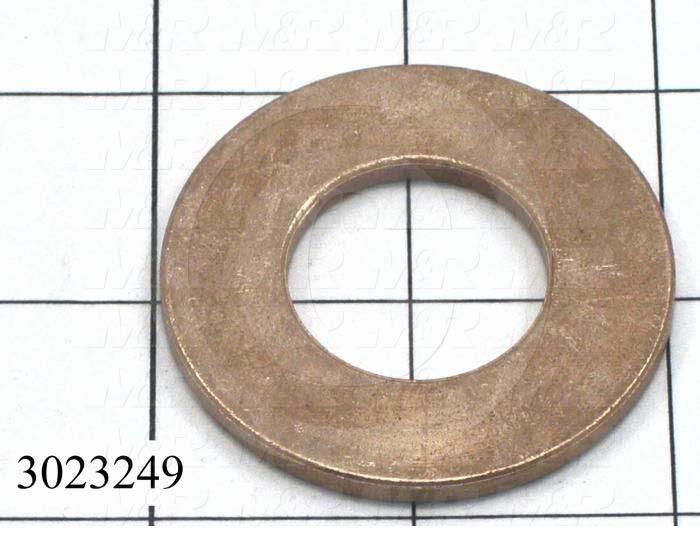 Friction Bearings, Trust Type, Bronze Material, 1.00" Inside Diameter, 2.00 in. Outside Diameter, 0.125" Thickness