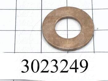 Friction Bearings, Trust Type, Bronze Material, 1.00" Inside Diameter, 2.00 in. Outside Diameter, 0.125" Thickness