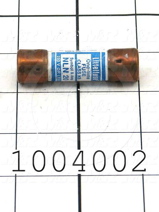 Fuse, 250VAC, 20A, Fast Acting