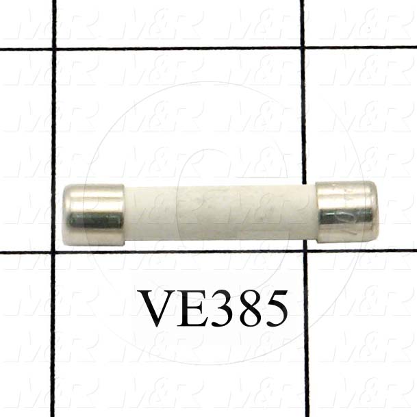 Fuse, Ceramic Tube, 250VAC, 10A, Time Delayed