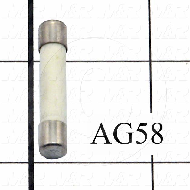 Fuse, Ceramic Tube, 250VAC, 15A