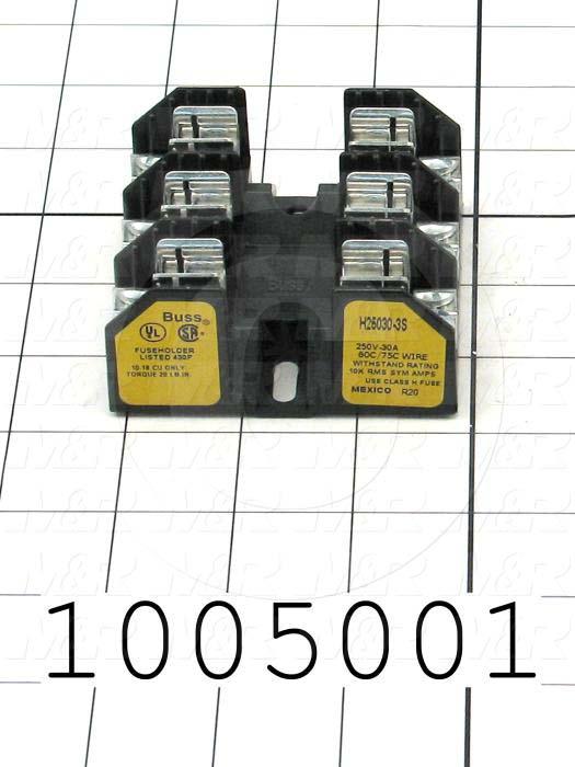 Fuse Holder, 3 Poles, 30A