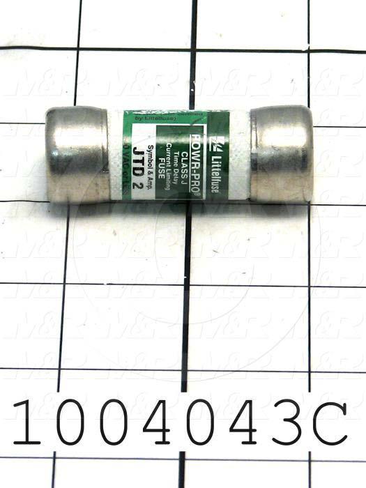 Fuse, J, 600VAC, 2A, Time Delayed