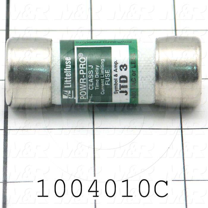Fuse, J, 600VAC, 3A, Time Delayed