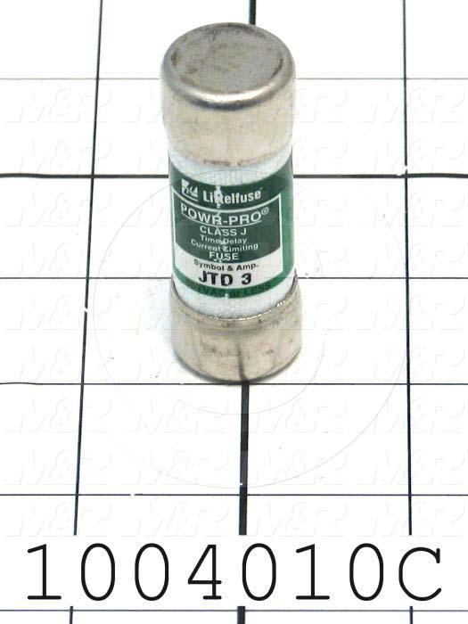 Fuse, J, 600VAC, 3A, Time Delayed