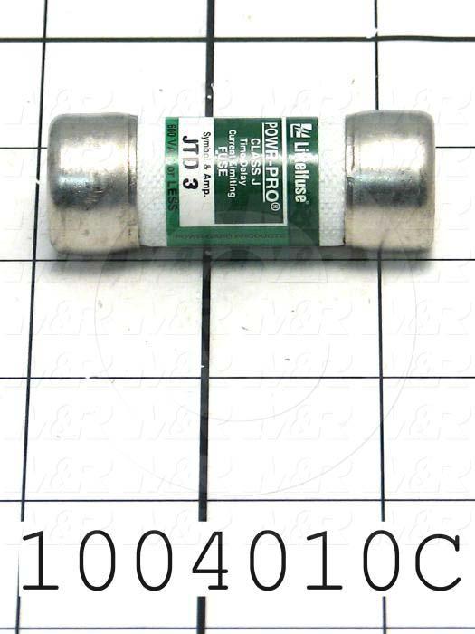 Fuse, J, 600VAC, 3A, Time Delayed