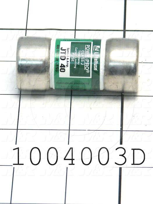 Fuse, J, 600VAC, 40A, Time Delayed