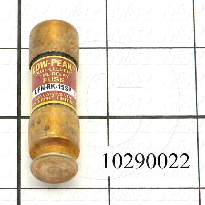 Fuse, RK1, 250VAC, 15A, Time Delayed