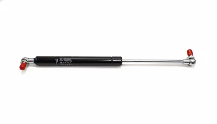 Gas Spring, 13.19 in. Extended Length, 8.27 in. Compressed Length, Ball Connector, 10 MM Ball Connector Diameter, M8 Thread Size, 60 lbs., McMaster-Carr Manufacturer
