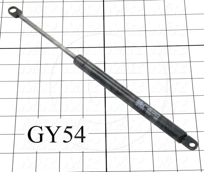 Gas Spring, 296 MM Extended Length, 192 MM Compressed Length, Thru Hole, 0.24"/0.32" Thru Hole Diameter, 34 lbf/151 N