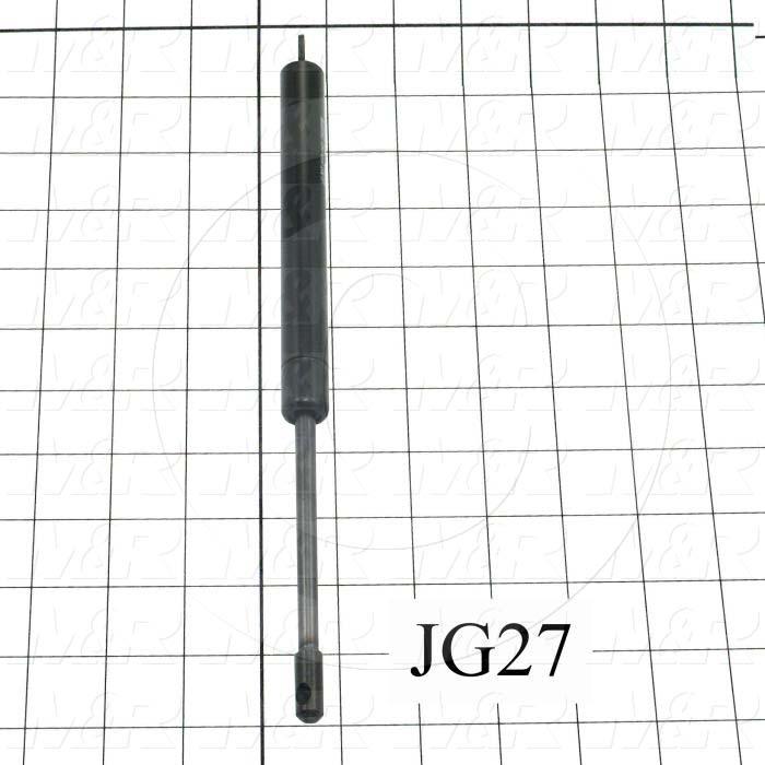 Gas Spring, 297.5 MM Extended Length, 197.5 MM Compressed Length, Thru Hole, 0.24"/0.25" Thru Hole Diameter, 43 lbf/191 N