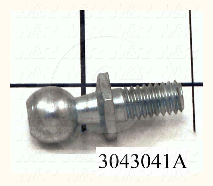 3043041A Gas Spring Mounting Hardware, Type Ball Stud, Ball Stud