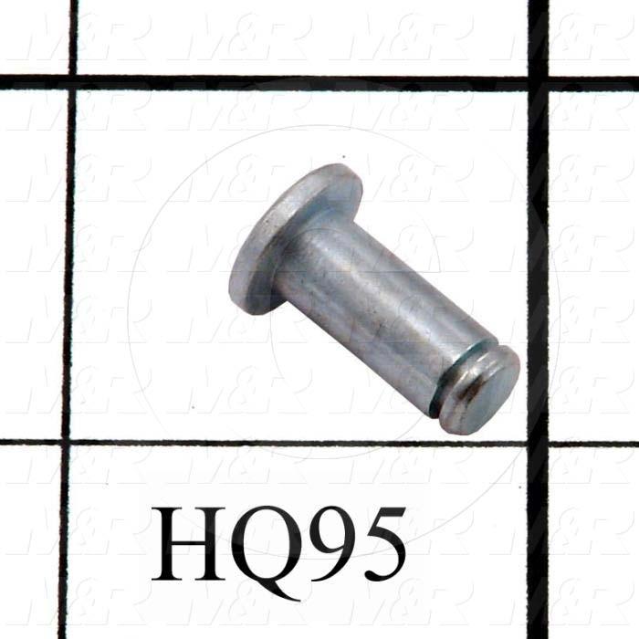  Gas Spring Mounting Hardware, Type Pin, Round, Works With HQ94 Lift Arm Bracket, 0.219", 0.531", Cold Roll Round C4140-Annealed, Cadmium