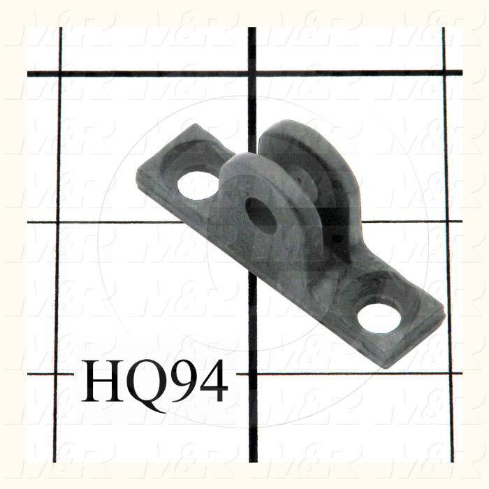  Gas Spring Mounting Hardware, Type Pivot Bracket, Works With HQ95 Lift Arm Bracket Pin., 0.219", 1.75", Steel, Black