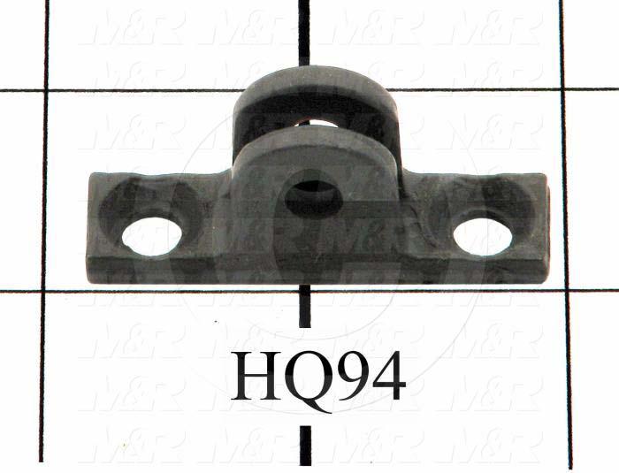  Gas Spring Mounting Hardware, Type Pivot Bracket, Works With HQ95 Lift Arm Bracket Pin., 0.219", 1.75", Steel, Black