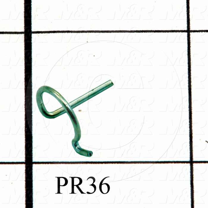  Gas Spring Mounting Hardware, Type Safety Clip, Ball Stud Diameter 10 MM, Clip Diameter 0.42"