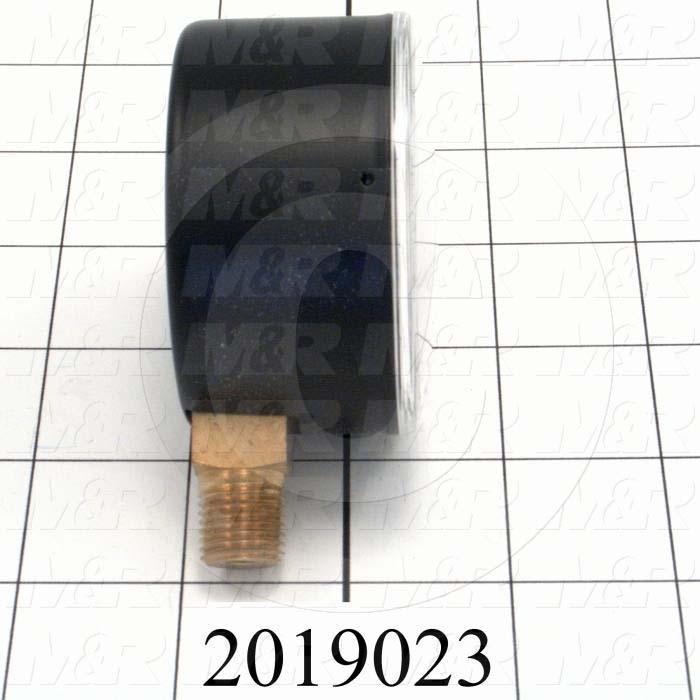 Gauge, 2.50 in. Outside Diameter, 15 Psi Max. Pressure
