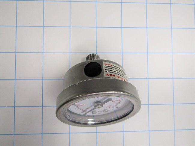 Gauge, 40 mm Outside Diameter, Center Back Mounting, 20 BAR-PSI Max. Pressure, 1/4 BSPP Thread Size