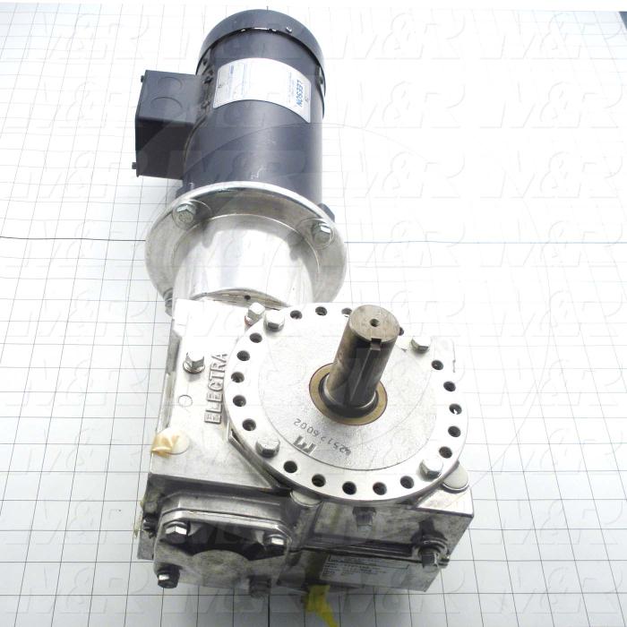 Gearmotors, Ratio 60:1, Output Type Output Shaft (Single), Motor HP 3/4 hp, Voltage 90VDC