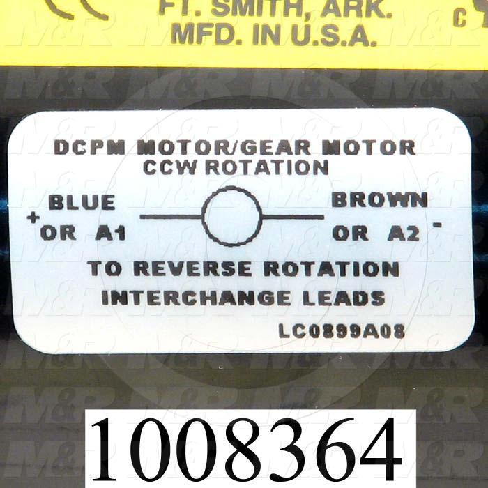 Gearmotors, Type Parallel Shaft, Type of Gears Helical, Ratio 60:1, Output Type Output Shaft (Single), Output Diameter 1/2", Output Torque 100 in-lbs, Output Rpm 28.8 rpm