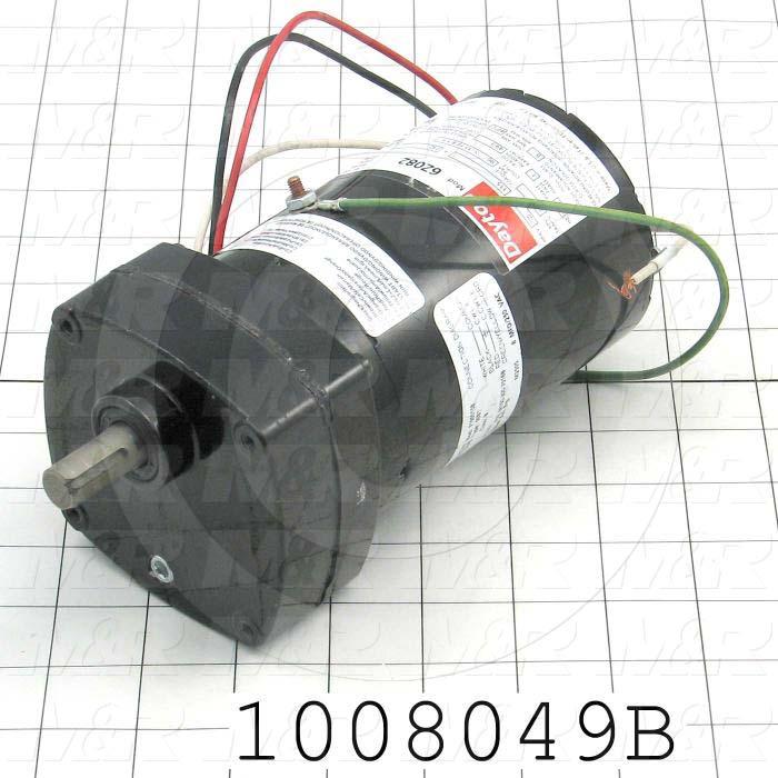 Gearmotors, Type Parallel Shaft, Type of Gears Helical- Spur, Ratio 49:1, Output Type Output Shaft (Single), Output Diameter 1/2", Output Torque 96 in-lbs, Output Rpm 32.7 rpm