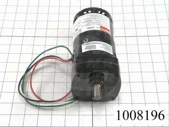 Gearmotors, Type Parallel Shaft, Type of Gears Helical- Spur, Ratio 96:1, Output Type Output Shaft (Single), Output Diameter 1/2", Output Torque 100 in-lbs, Output Rpm 16.7 rpm