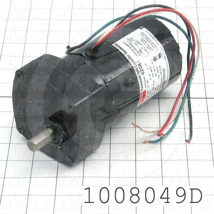 Gearmotors, Type Parallel Shaft, Type of Gears Helical- Spur, Ratio 96:1, Output Type Output Shaft (Single), Output Diameter 1/2", Output Torque 100 in-lbs, Output Rpm 16.7 rpm