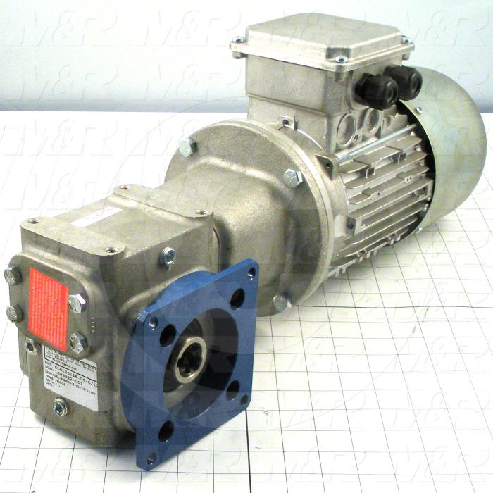 1008110 Gearmotors, Type Right Angle, Type of Gears Worm, Ratio 51