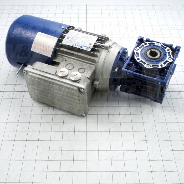 3027156 Gearmotors, Type Right Angle, Type of Gears Worm, Ratio 7.51, Output Type Hollow