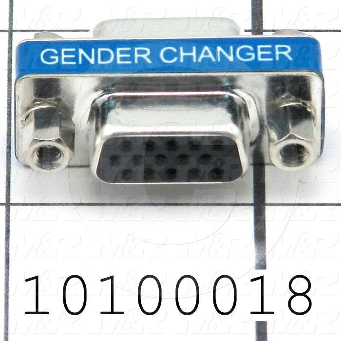 Gender Changer, Slimline, HD15 Female/Female