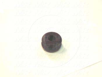 Grommets, Plugs, Bushings, Grommet, Grommet, 11/16" Outside Diameter, 7/16" Inside Diameter, 9/16 in. Groove Diameter, Black