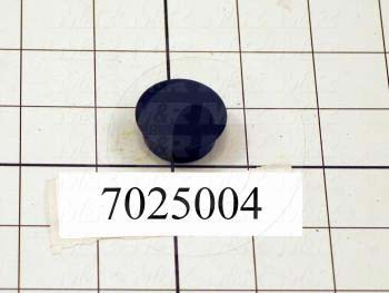 Grommets, Plugs, Bushings, Plug, 1.00 in. Groove Diameter, 0.109" Panel Thickness, 1.218" Head Size/Diameter, Black, Nylon