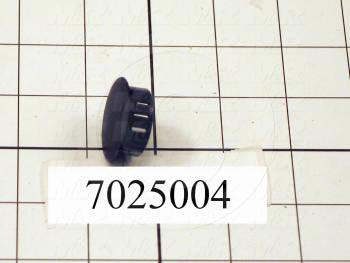 Grommets, Plugs, Bushings, Plug, 1.00 in. Groove Diameter, 0.109" Panel Thickness, 1.218" Head Size/Diameter, Black, Nylon