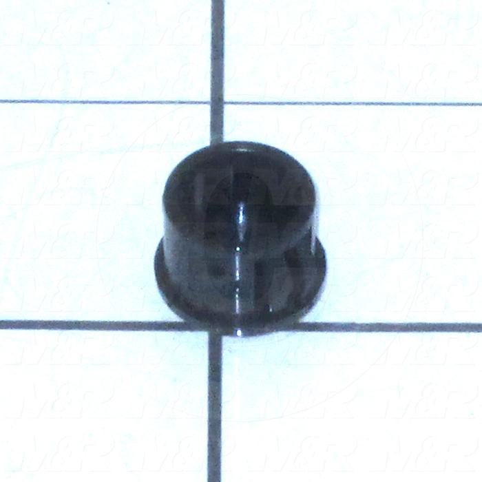 Grommets, Plugs, Bushings, Plug, Snap Bushing, 0.50 in. Inside Diameter, Black, Plastic