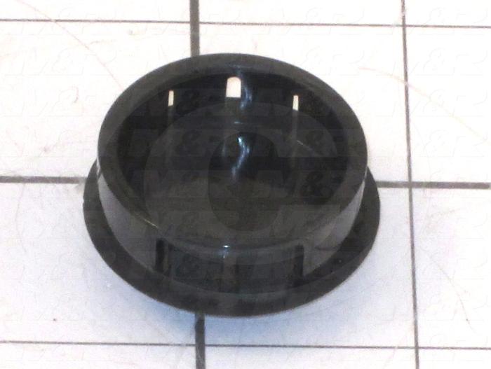 Grommets, Plugs, Bushings, Plug, Snap Bushing, 1.25 in. Inside Diameter, Black, Plastic