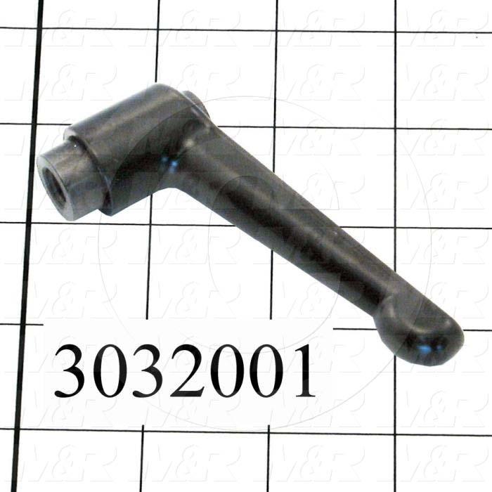 Handles, Adjustable Handle Type, Threaded Hole Mounting, Steel Material, 3/8-16 Thread Size, 0.670" Thread Length