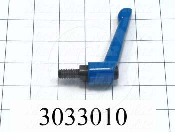 Handles, Adjustable Handle Type, Threaded Stud Mounting, Die Cast Material, 3/8-16 Thread Size, 0.780 in. Thread Length